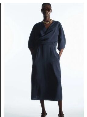 cos silk wrap dress COS ATELIER + The Silk Scarf Dress